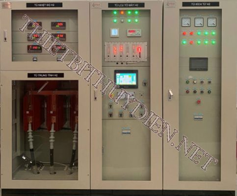 DÃY TỦ GIÁM SÁT VÀ ĐIỀU KHIỂN TỔ MÁY